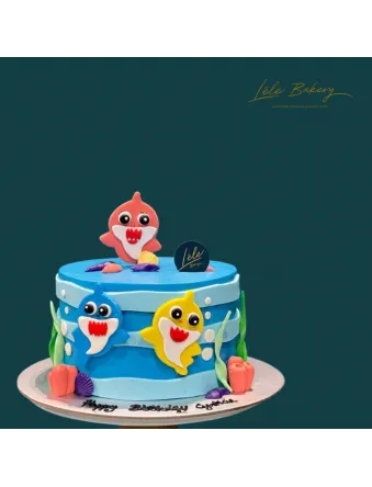 Underwater Baby Shark Cake