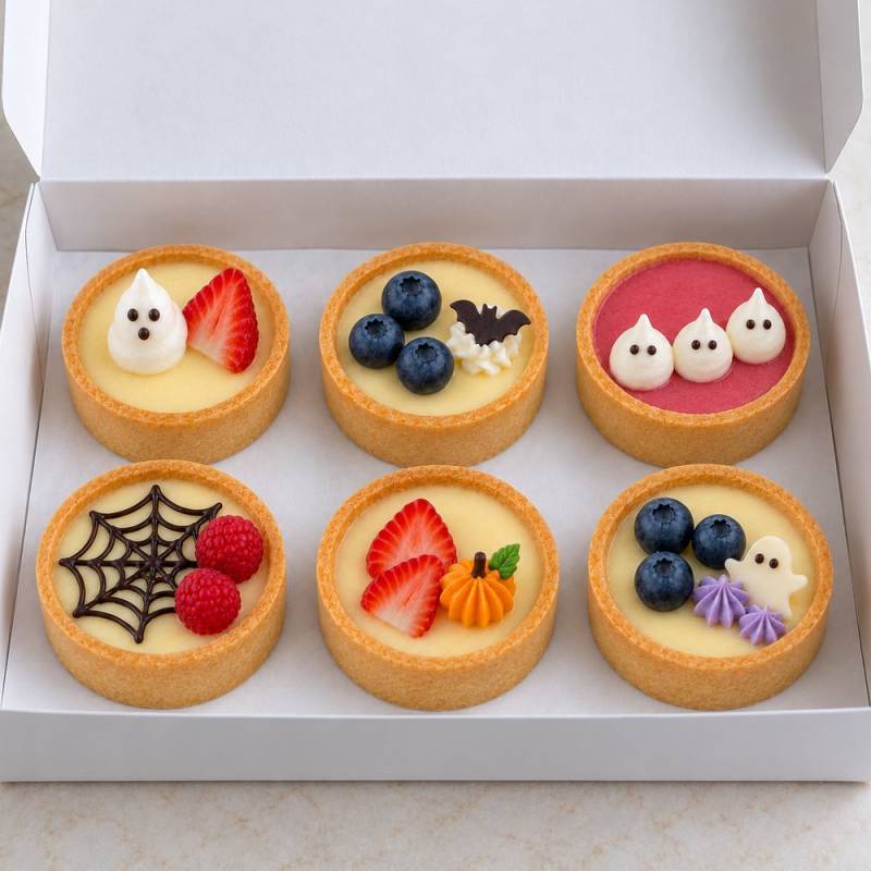 Halloween Fruit & Ghost Tart Box (6 pcs)