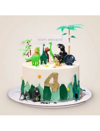 Dinosaur Forest Cake