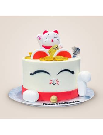 Fortune Cat Cake