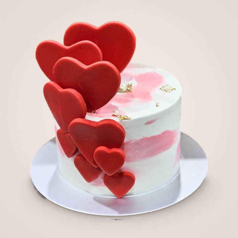 Hearts Mini Cake
