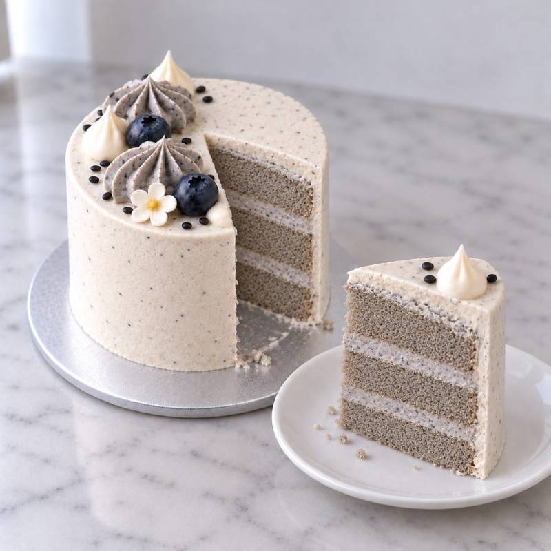 Mini Black Sesame Cake