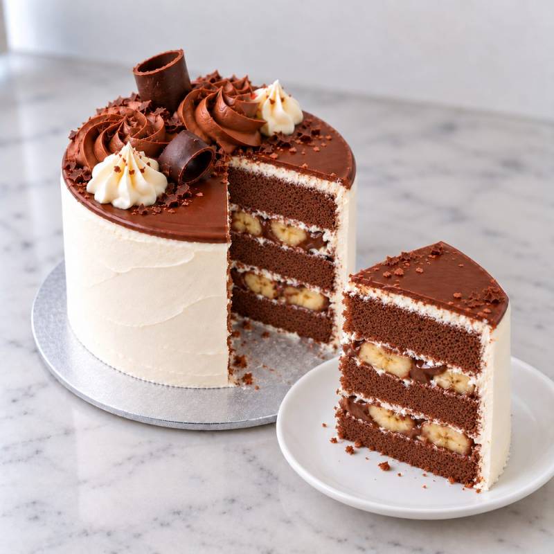 Mini Chocolate Banana Cake
