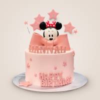 Minnie Ribbon and Stars Cake