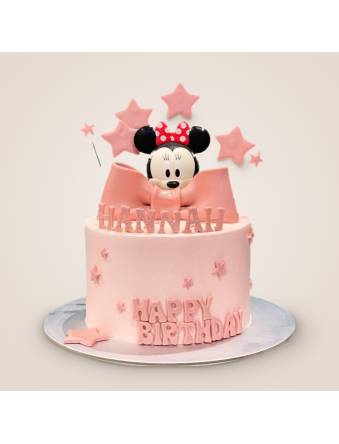 Minnie Ribbon and Stars Cake