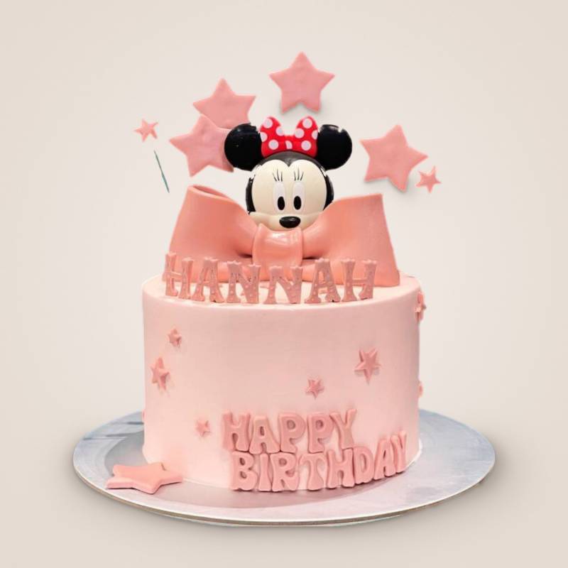 Minnie Ribbon and Stars Cake