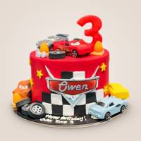 Racing Car Cake with Wheels