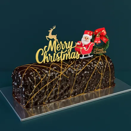 LÉLE Bakery chocolate orange Christmas log cake